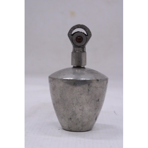 68 - AN ART DECO PEWTER PERFUME BOTTLE