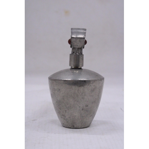 68 - AN ART DECO PEWTER PERFUME BOTTLE