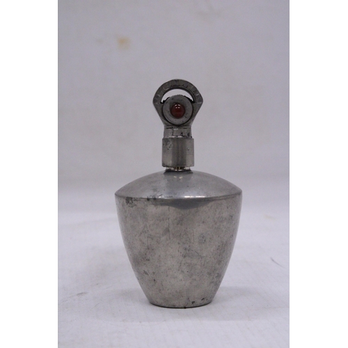 68 - AN ART DECO PEWTER PERFUME BOTTLE