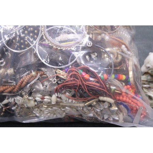 72 - A 10KG BAG OF COSTUME JEWELLERY