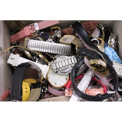 74 - A LARGE QUANTITY (100 IN TOTAL) OF MECHANICAL AND BATTERY WATCHES