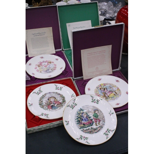 84 - FIVE BOXED PLATES TO INCLUDE CHRISTMAS AND VALENTINES