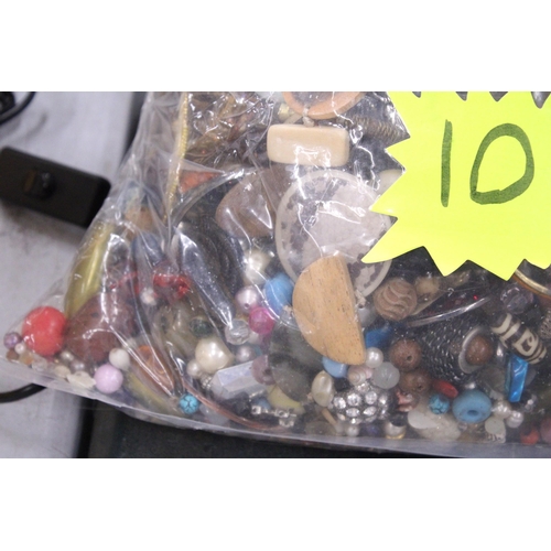 85 - A 10KG BAG OF COSTUME JEWELLERY