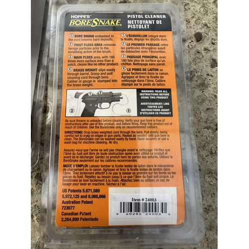 3841 - FIFTEEN HOPPES BORESNAKE PISTOL CLEANERS .40/.41 CALIBER