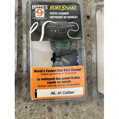 3842 - FIFTEEN HOPPES BORESNAKE PISTOL CLEANERS .40/.41 CALIBER