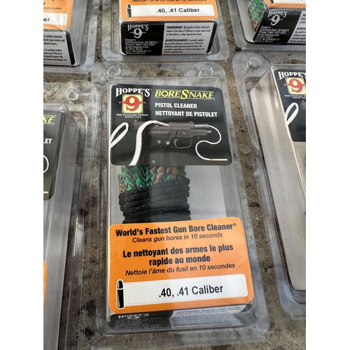 3846 - FIFTEEN HOPPES BORESNAKE PISTOL CLEANERS .40/.41 CALIBER