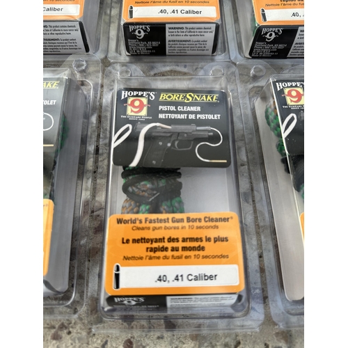 3848 - FIFTEEN HOPPES BORESNAKE PISTOL CLEANERS .40/.41 CALIBER