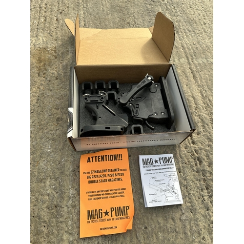 3909 - TWO BOXED MAG PUMPS 9MM LUGER