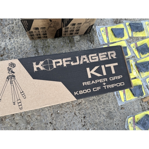 3918 - A KOPF JAGER K800 CARBON FIBRE TRIPOD