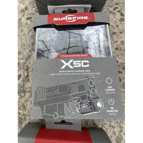 4015 - FOUR SURE FIRE XSC MICRO COMPACT HAND GUN LIGHTS