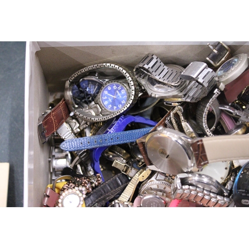 74 - A LARGE QUANTITY (100 IN TOTAL) OF MECHANICAL AND BATTERY WATCHES