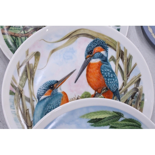 123 - FOUR GOEBEL CABINET PLATES WITH BIRD DESIGNS