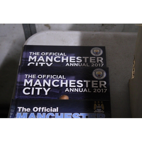 A QUANTITY OF MANCHESTER CITY ANNUALS, ETC