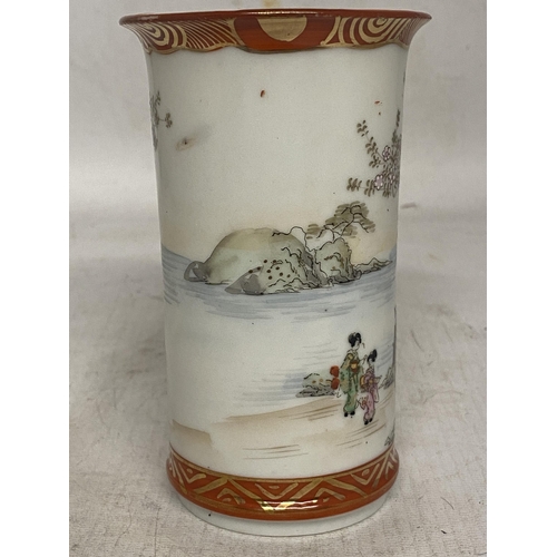 347 - A JAPANESE SPILL VASE - 12 CM