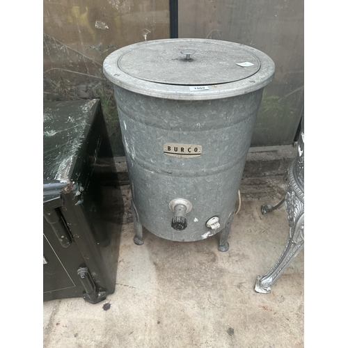 1509 - A RETRO GALVANISED BURCO WATER HEATER