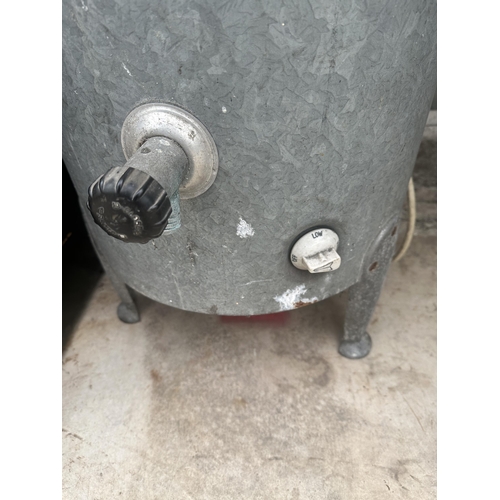 1509 - A RETRO GALVANISED BURCO WATER HEATER