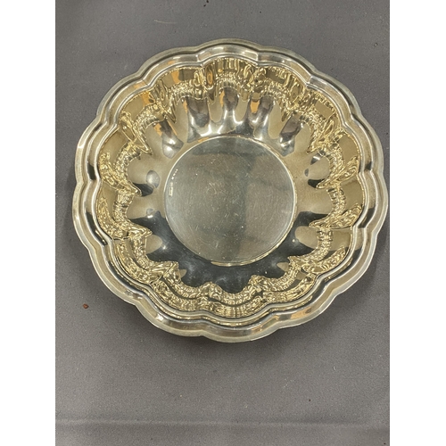 22A - A MARKED SILVER BON BON DISH GROSS WEIGHT 64 GRAMS