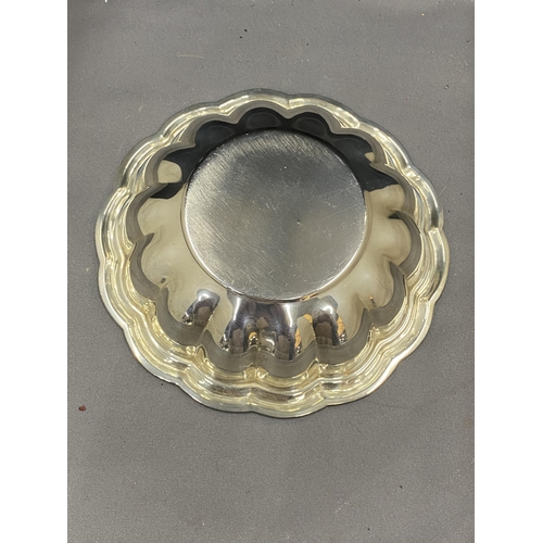 22A - A MARKED SILVER BON BON DISH GROSS WEIGHT 64 GRAMS