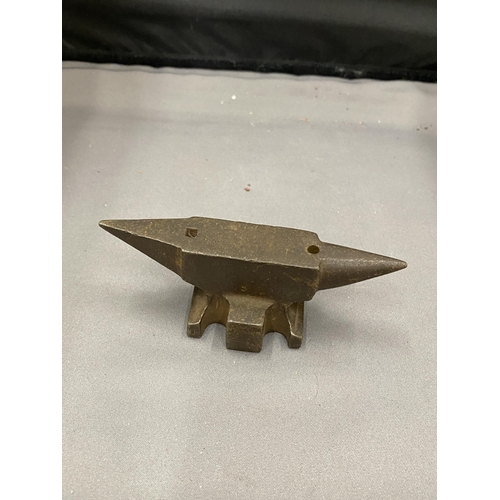 35 - TWO MINIATURE ANVILS