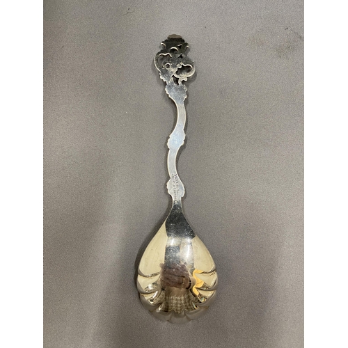 5 - T H MARTHINSEN NORWAY DECORATIVE 925 SILVER SPOON