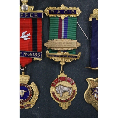 107 - FOUR VINTAGE MASONIC MEDALS