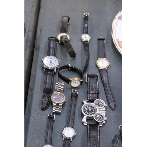 222 - APPROX 28 VINTAGE AND MODERN WRISTWATCHES TO INCLUDE SEKONDA, AVIA, TIMEX, ETC