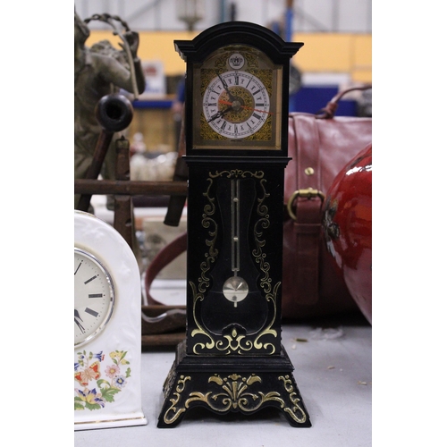 237 - TWO MANTLE CLOCKS TO INCLUDE AN AYNSLEY