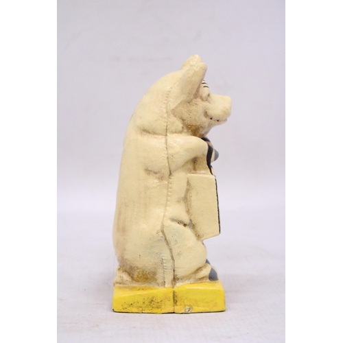 65 - A CAST 'THE WISE PIG' MONEY BOX