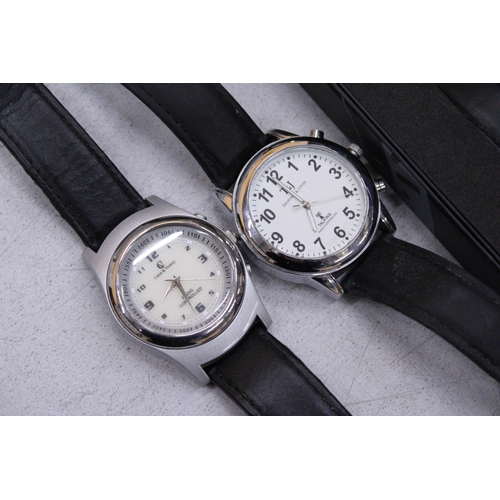 72 - FOUR RADIO CONTROLLED WATCHES TO INCLUDE TAVISTOCK & JONES AND CRANE & VICEROY