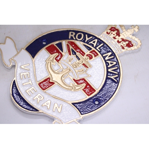 86 - A CAST ROYAL NAVY VETERAN SIGN