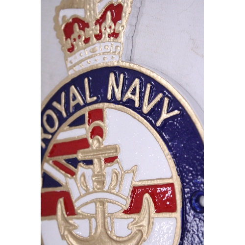 86 - A CAST ROYAL NAVY VETERAN SIGN