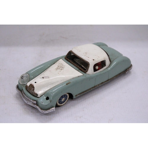 90 - A 1950'S TIN PLATE AMERICAN COUPE - 22 CM (L)