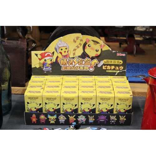 293 - A JAPANESE RETAIL BOX SET OF 24 POKEMON FIGURES