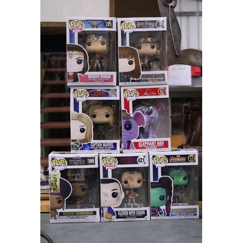 296 - SEVEN NEW AND BOXED 'FUNKO' FIGURES