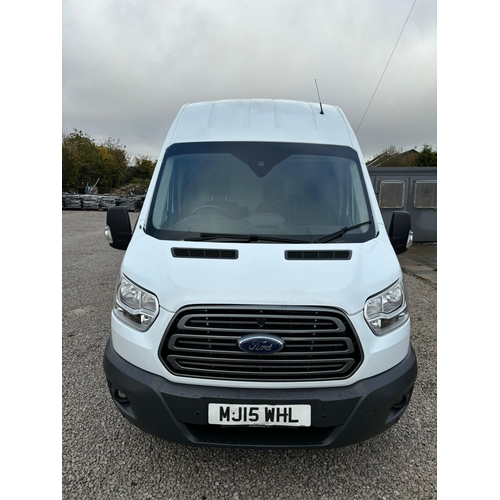 199 - FORD TRANSIT L3 H3 TREND MJ15WHL MANUAL DIESEL 76660 MILES MOT 16/07/25 ONE OWNER FROM NEW 2 KEYS  S... 