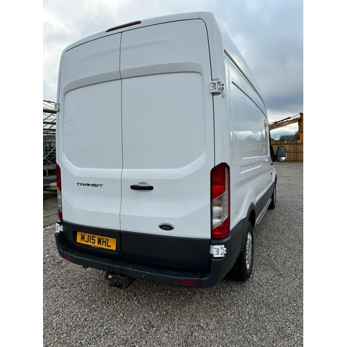 199 - FORD TRANSIT L3 H3 TREND MJ15WHL MANUAL DIESEL 76660 MILES MOT 16/07/25 ONE OWNER FROM NEW 2 KEYS  S... 