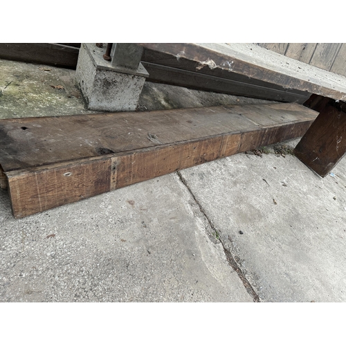 3105 - A VOCTORIAN OAK PEW 94