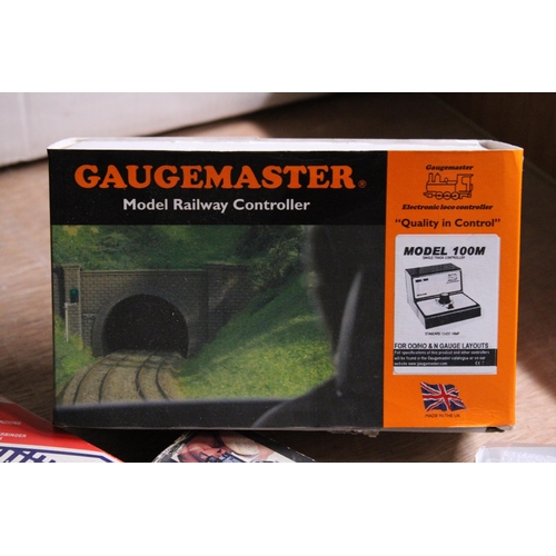 311 - THREE BOXES OF OO GAUGE RAILWAY TRACK TO INCLUDE LIMA AND HM LOCO TESTER, TEST TRACK AND RUNNING-IN ... 