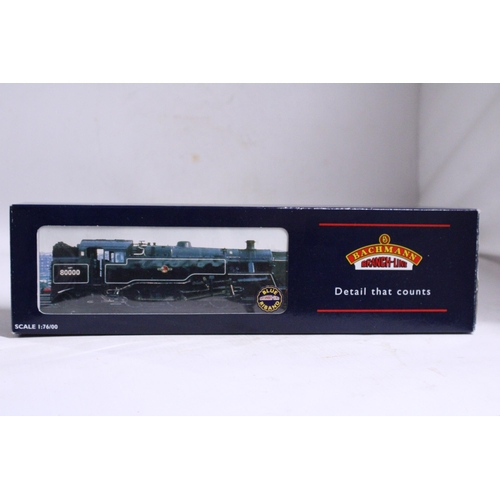 322 - A BACHMANN OO GAUGE STANDARD CLASS 4MT TANK 80032 BR LINED BLACK E/EMBLEM 32-352 LOCOMOTIVE - AS NEW... 