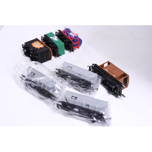 339 - SEVEN OO GAUGE ROLLING STOCK WAGONS TO INCLUDE FOUR HORNBY - NEW AND GOOD CONDITION