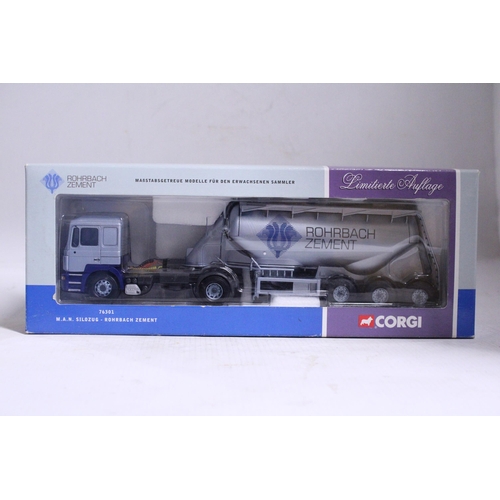 345 - A CORGI MODEL, 76301, MAN LORRY, ROHRBACH ZEMENT, LIMITED EDITION - AS NEW IN BOX