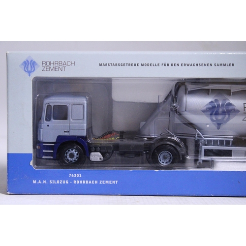 345 - A CORGI MODEL, 76301, MAN LORRY, ROHRBACH ZEMENT, LIMITED EDITION - AS NEW IN BOX