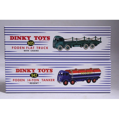 347 - TWO ATLAS DINKY MODELS TO INCLUDE, A 905 FODEN FLAT TRUCK WITH CHAIN AND A 942 FODEN 14 TON TANKER -... 