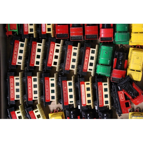 358 - A LARGE COLLECTION OF MATCHBOX DIE-CAST TOY TRAINS