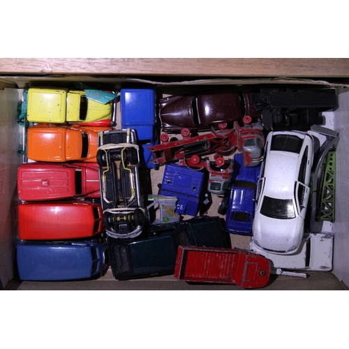 359 - A LARGE COLLECTION OF PLAYWORN DIE-CAST VEHICLES TO INCLUDE MATCHBOX, CORGI, ETC