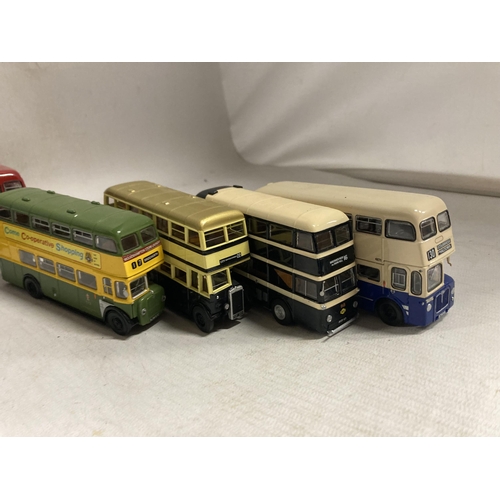 380 - TEN CORGI MODELS OF VINTAGE BUSES