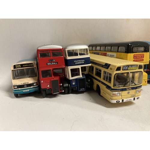 381 - TEN EFE DIE-CAST MODELS OF BUSES