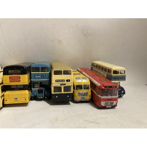 381 - TEN EFE DIE-CAST MODELS OF BUSES