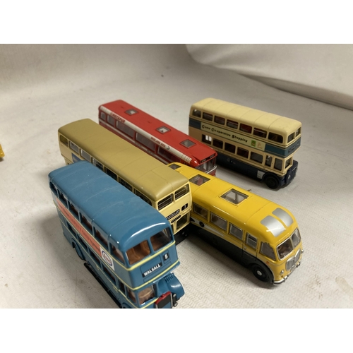 381 - TEN EFE DIE-CAST MODELS OF BUSES