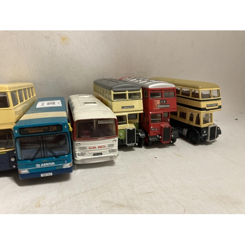 382 - TEN EFE DIE-CAST MODELS OF BUSES